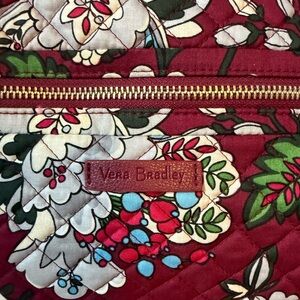 Vera Bradley Red and Green Quilted Weekender bag-New with tags